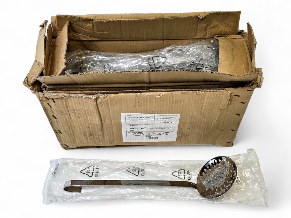 47x 5" Long-Handled Skimmers - Brand New, Stainless Steel