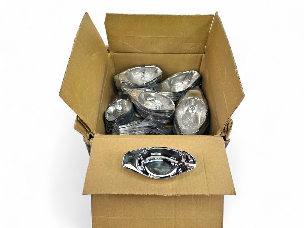 150x Gravy/Sauce Boats - Brand New, Stainless Steel