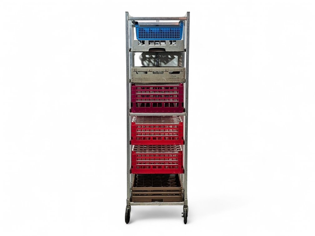 NewAge Industrial Dishware/Produce Trolley & Crates
