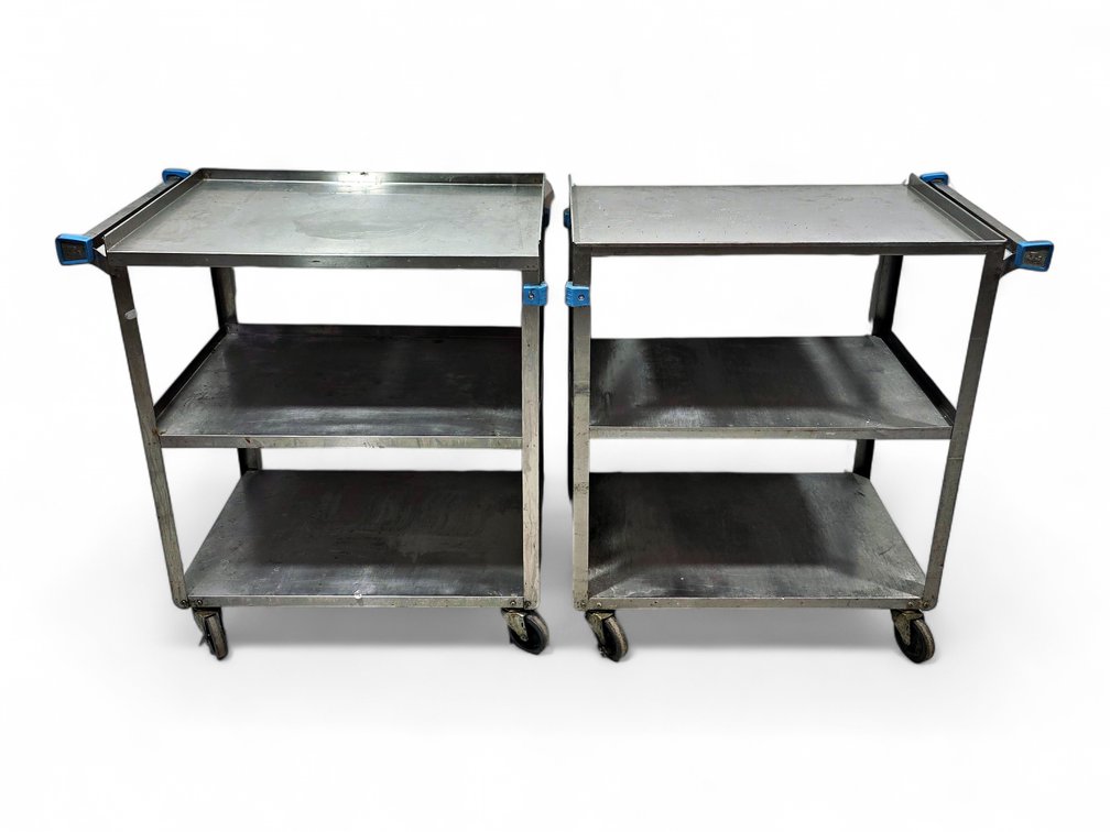 2x Lakeside Three-Shelf Utility Carts