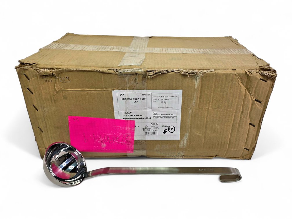 41x 8.5oz Soup Ladles w/ Rim - Brand New, Stainless Steel