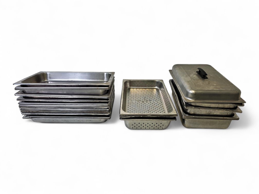 25x Steam Table Pans & Cover - Dura-Ware, Perforated & More
