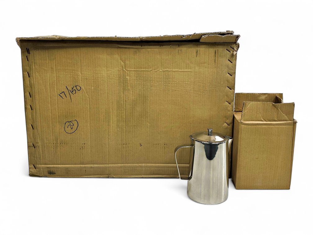 20x Cylindrical 51oz Coffee Pots - Brand New, Stainless Steel