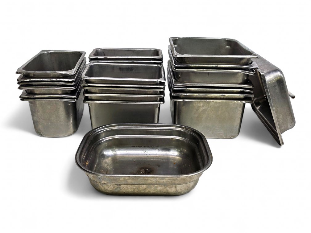 27x Steam Table Pans & Cover - Kirkland, Lion General Bentley & More