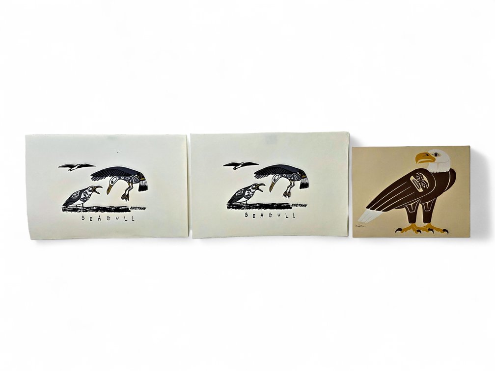 6x Harold Geoffrey "Kusitaan" Campbell "Seagull" & Bald Eagle Prints