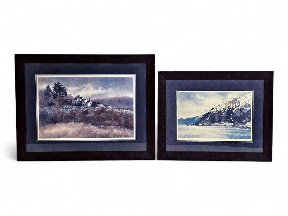 Nancy Taylor Stonington "Martha's Vineyard Farmhouse" & "Juneau" Prints