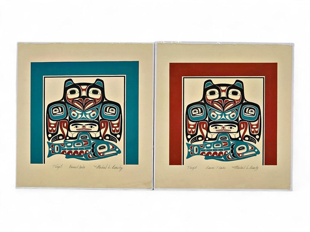 Michael L. Beasley "Tlingit Raven/Coho" Prints