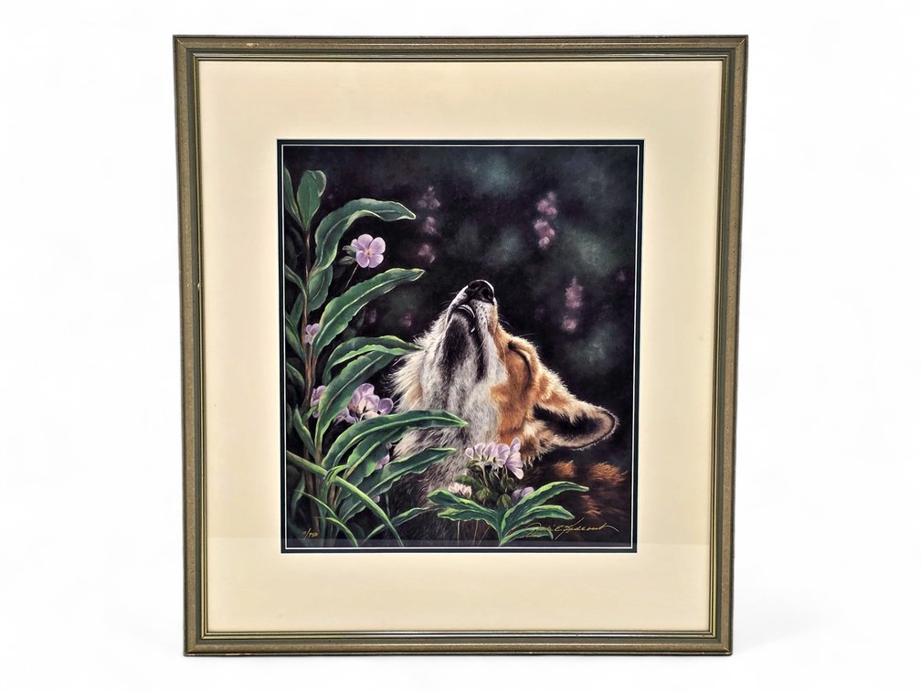 Judi Rideout Red Fox & Wild Flowers Print