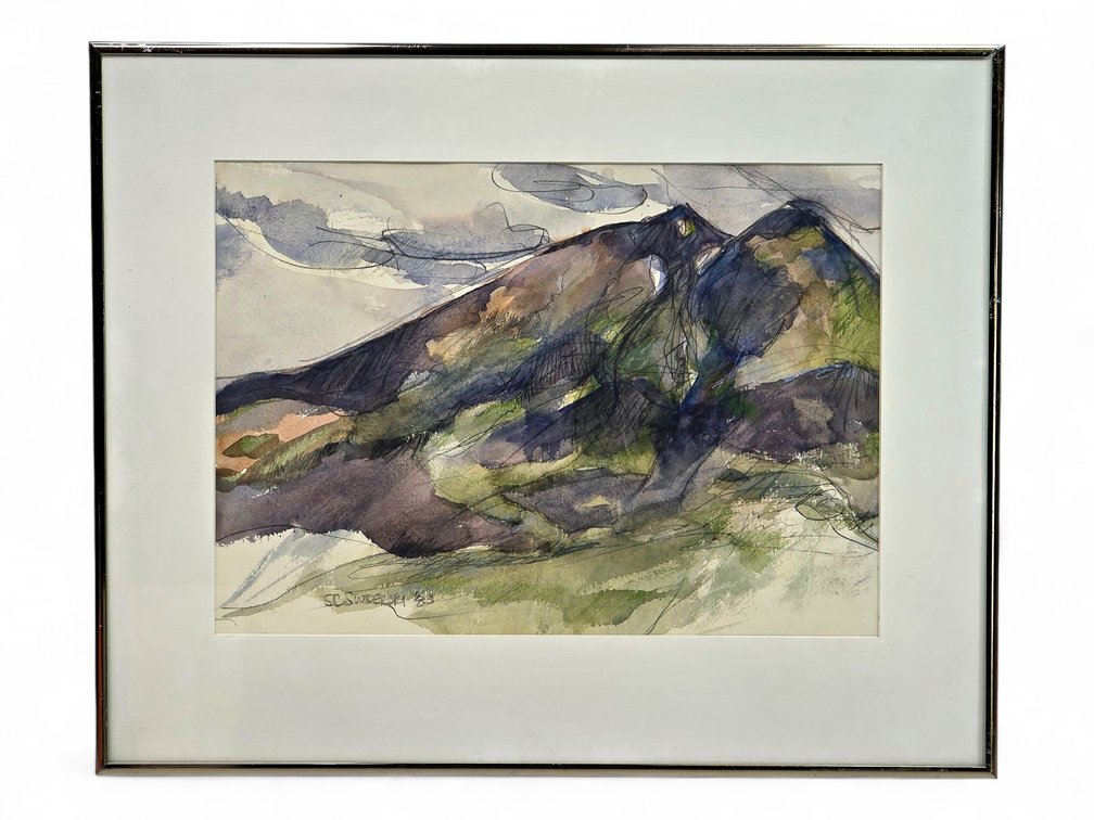 Susan C. Swiderski "Foothills" Watercolor Painting