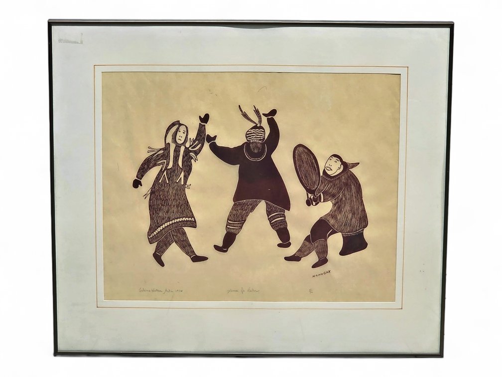 Agnes Nanogak "Dance For Visitor" Print