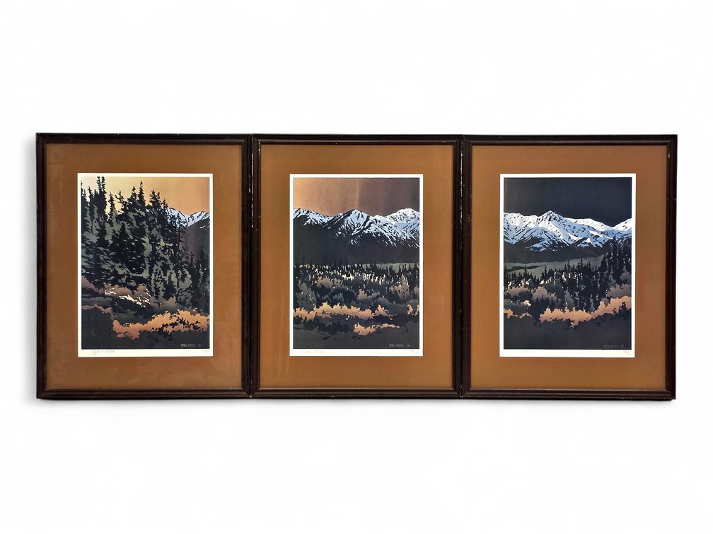 Byron Birdsall Set of Triptych Prints