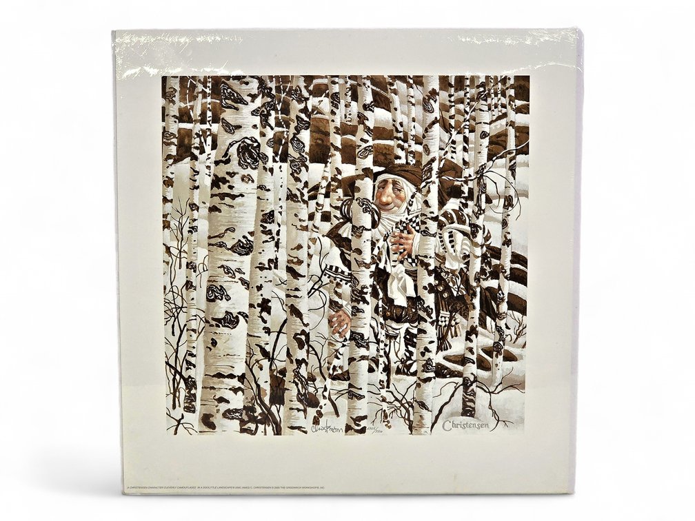 James Christensen "A Christensen Character Cleverly Camouflaged in a Doolittle Landscape" Print