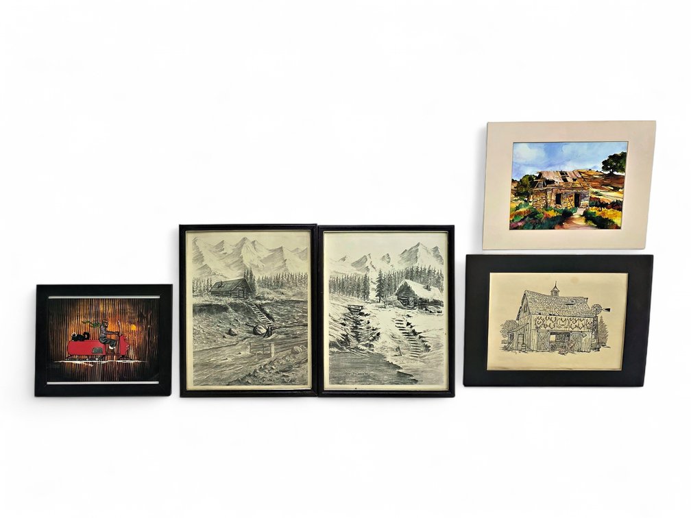 Cindy Hunting Barn & Abandoned Shack Original Art, George Deloach Prints & More