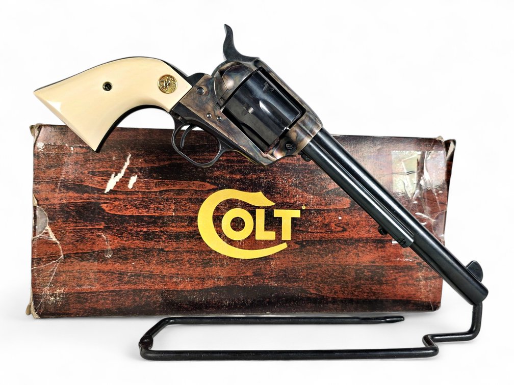 Colt SAA .45 Colt Revolver Limited Edition Lew Horton "Horse Pistol" - Unfired, Ivory Grips