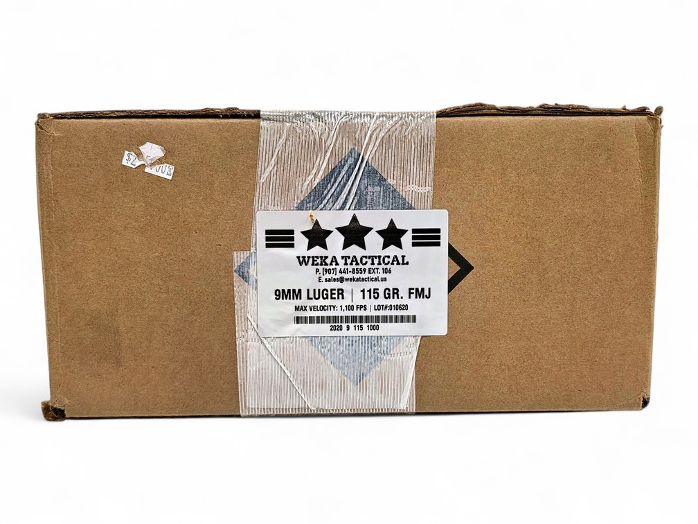 1000x Weka Tactical 9mm Luger Rounds