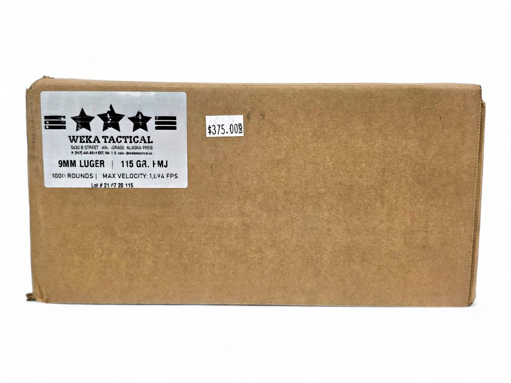 1000x Weka Tactical 9mm Luger Rounds