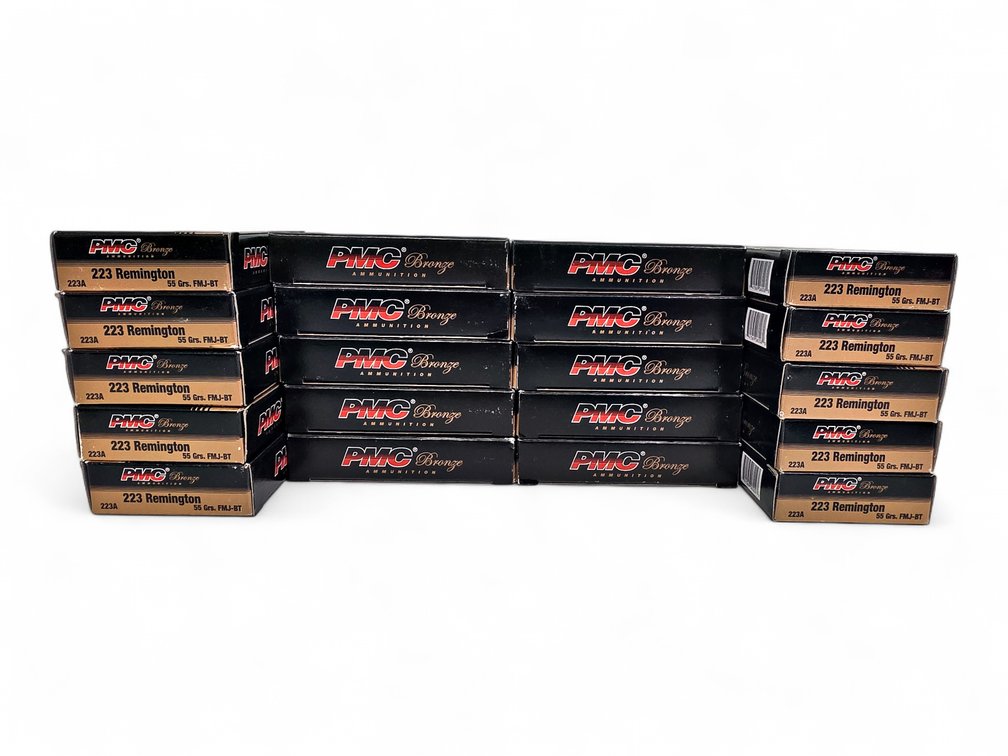 400x PMC Bronze 223 Rem Rounds