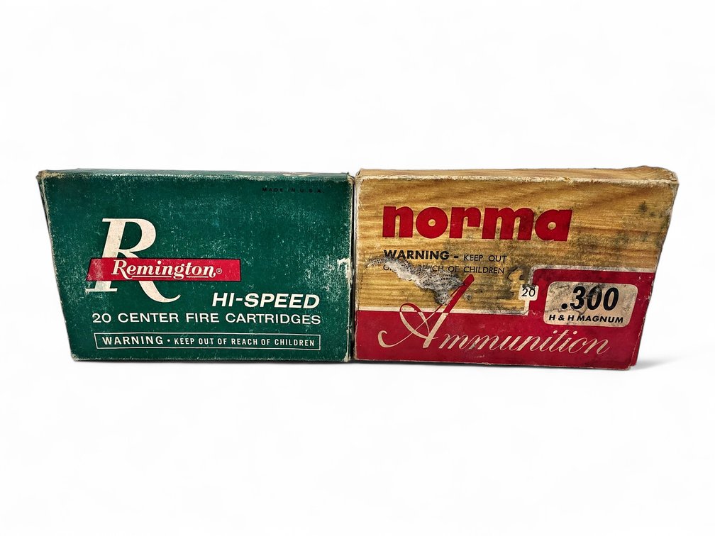7x Norma & Remington 300 H&H Magnum Rounds w/ 20x Casings