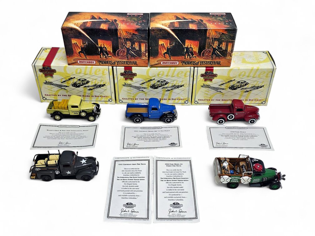 Matchbox Collectibles Pickup & Fire Engine Series Die-cast Model Vehicles