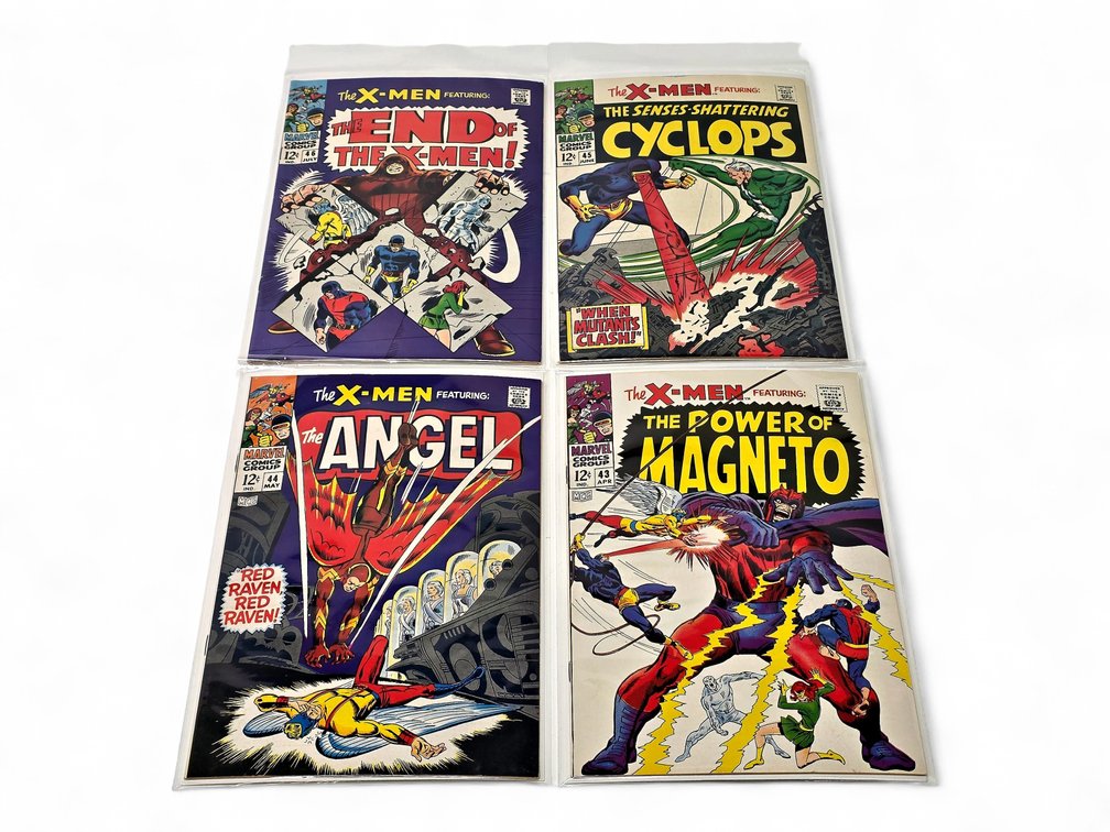 Marvel X-Men #43, 44, 45 & 46 Comic Books - "The Angel", "Magneto", "Cyclops" & More