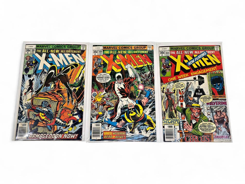 Marvel The All-New, All-Different X-Men # 108, 109 & 111 Comic Books