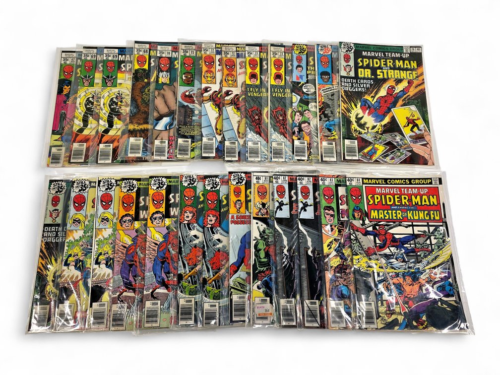 26x Marvel Team-Up Comic Books w/ Spider-Man, Doctor Strange, Thor & More