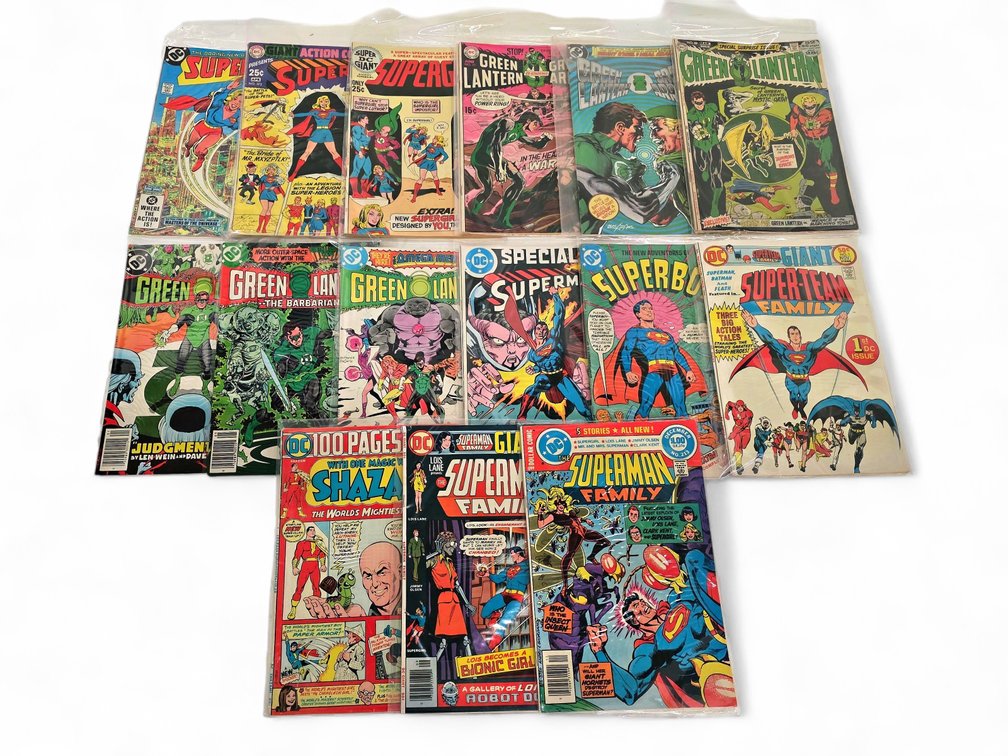 17x DC Comic Books - Super-Team Family, Supergirl, Shazam & More