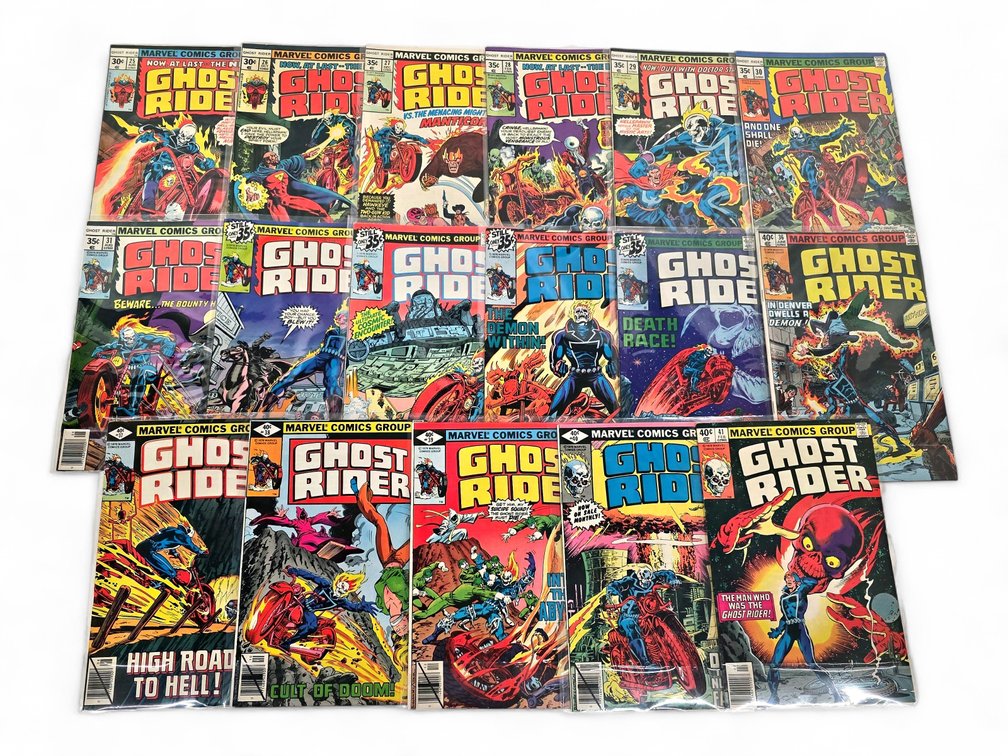 19x Marvel Ghost Rider #25-#41 Comic Books