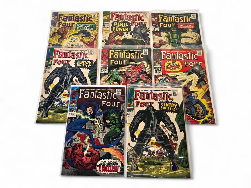 Marvel Fantastic Four #59, #60, #61, #62, #63, #64 & #65 Comic Books