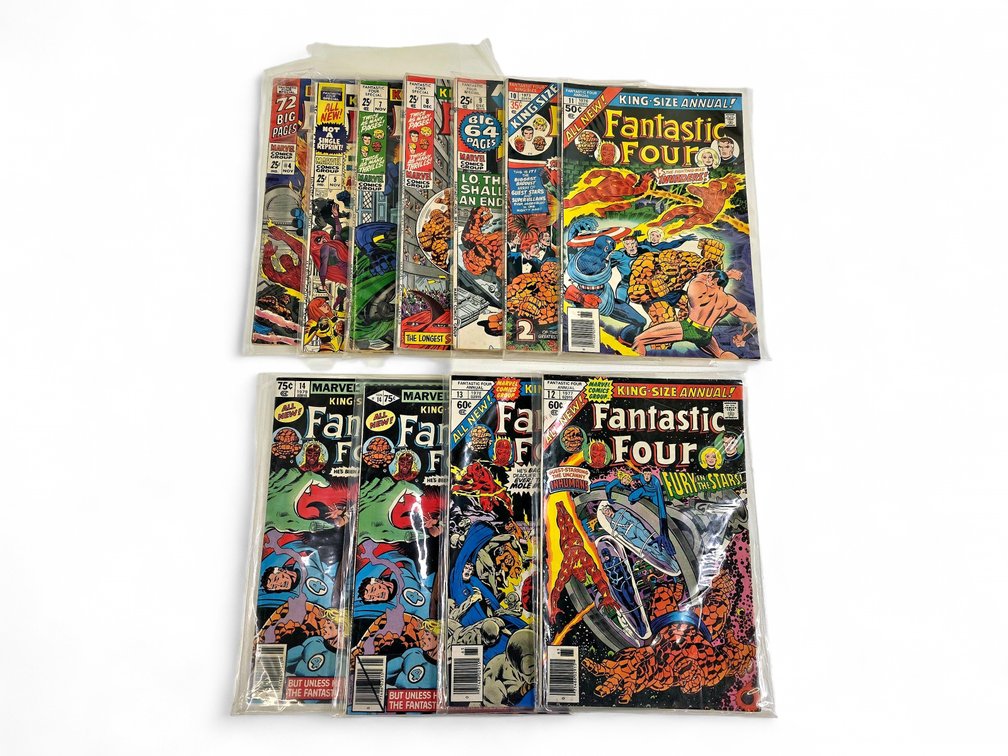 11x Marvel Fantastic Four King Size Annual Comic Books #4-#5 & #7-#14