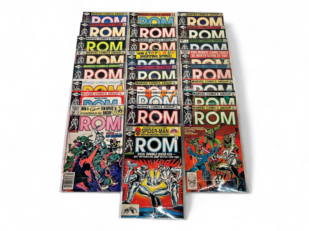25x Marvel ROM & ROM Spaceknight Comic Books