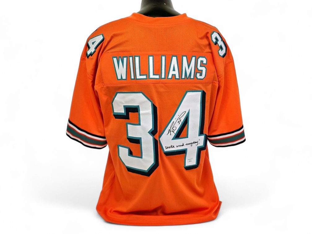 Signed Ricky Williams XL Orange Jersey