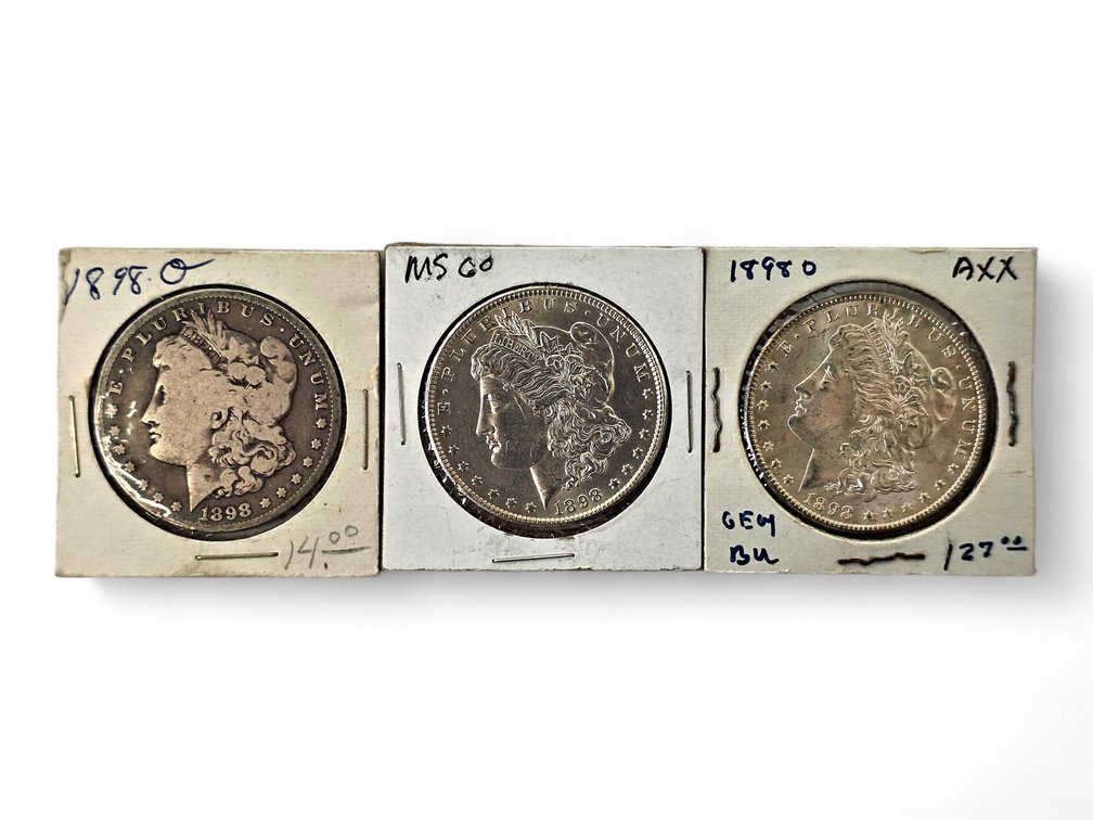 1898-O Morgan Silver Dollars