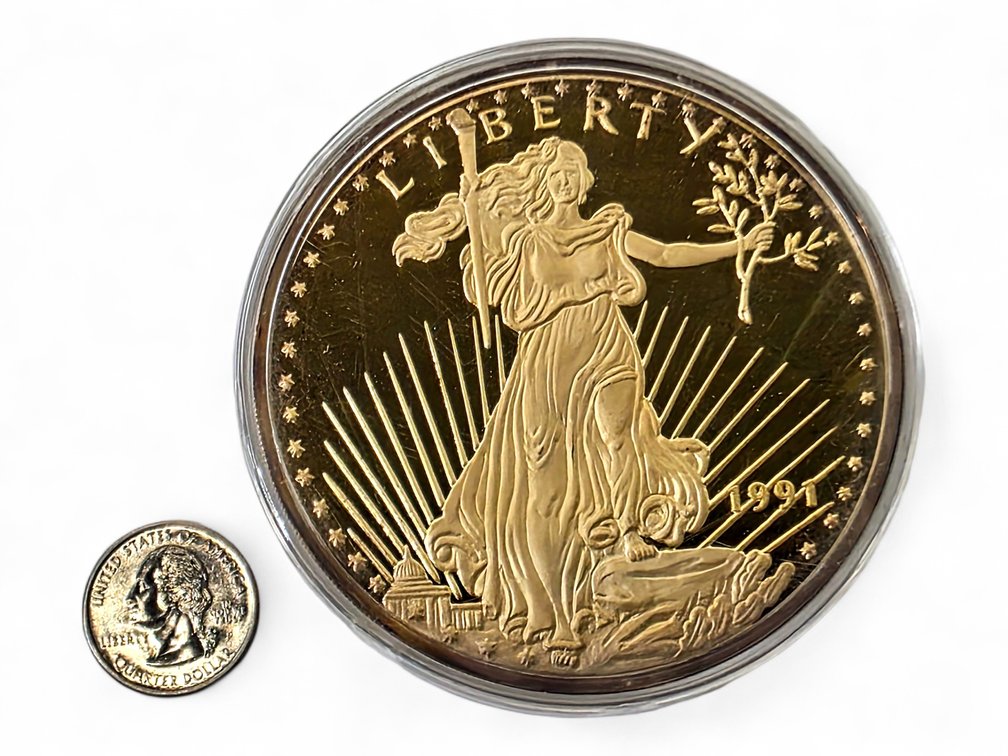1/2 lb .999 Fine Silver St. Gaudens Silver Bullion Round