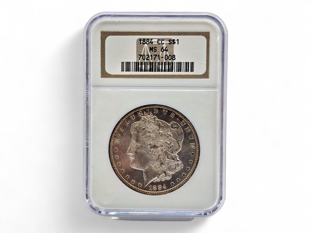 NGC MS64 1884-CC Morgan Silver Dollar