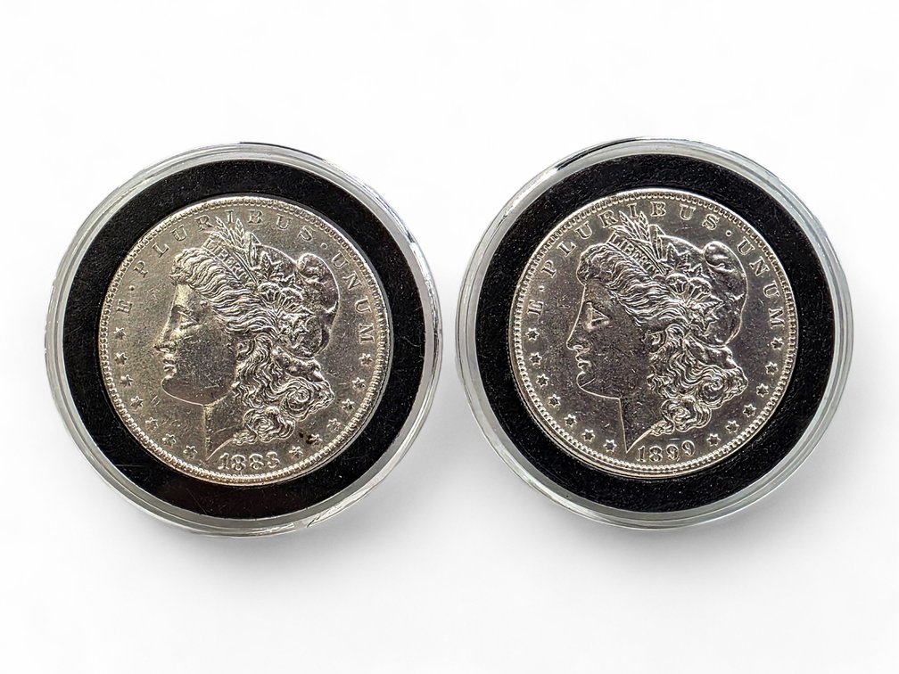 1883-O & 1899-O Morgan Silver Dollars