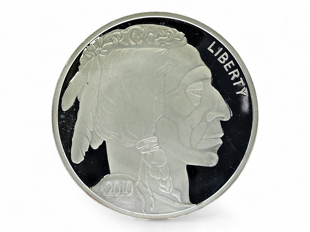 1/2 lb .999 Fine Silver Indian/Buffalo Head Silver Bullion Round