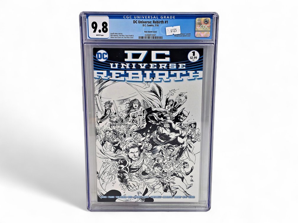 DC Universe Rebirth #1 Wrap-around Sketch Cover - CGC 9.8