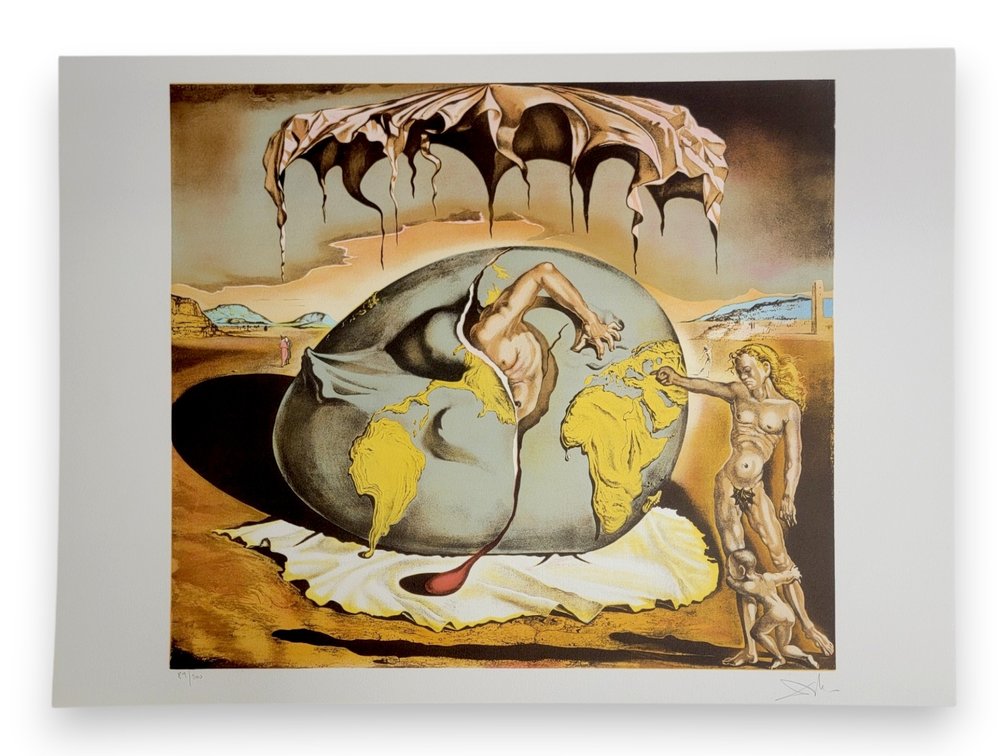 After Salvador Dalí (1904-1989)  "Geopoliticus Child Watching the Birth of the New Man" Lithograph