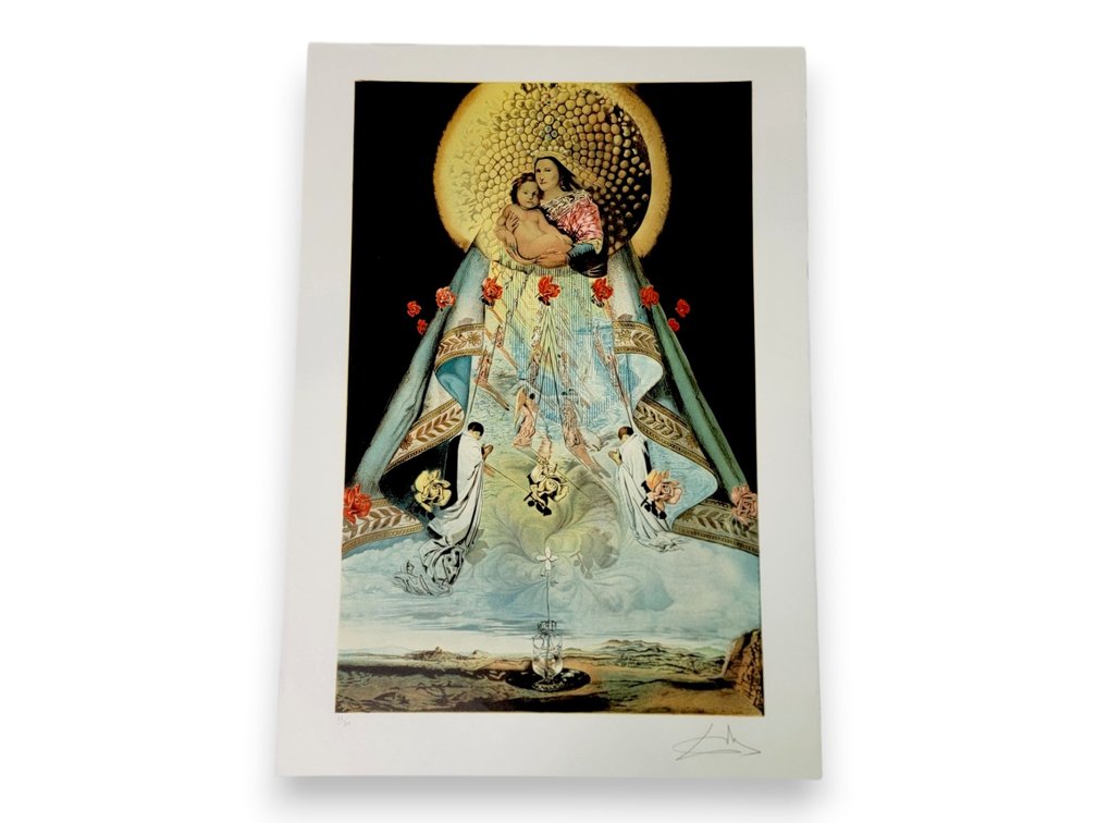 After Salvador Dalí (1904-1989)  "The Virgin of Guadalupe" Lithograph