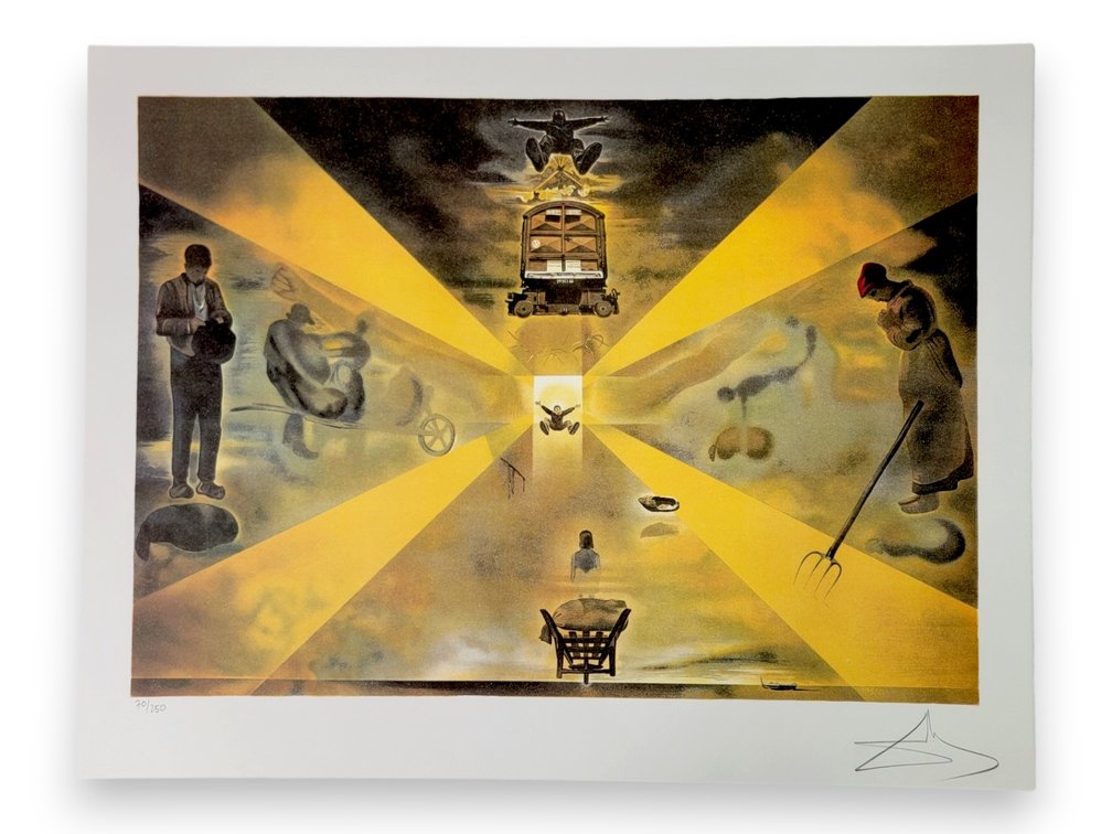 After Salvador Dalí (1904-1989)  "La Gare de Perpignan" Lithograph