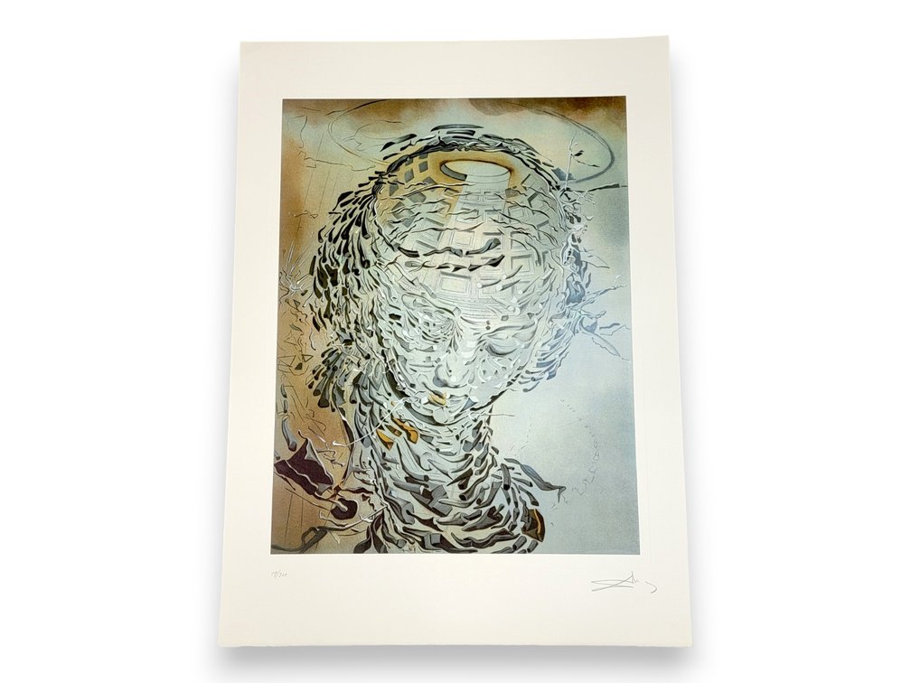 After Salvador Dalí (1904-1989)  "Raphaelesque Head Exploding" Lithograph