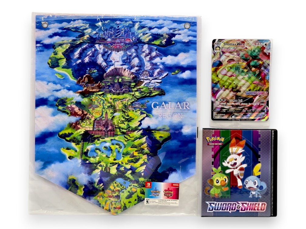 Pokémon "Sword & Shield" Collectors Items - Cards, Binder & Banner