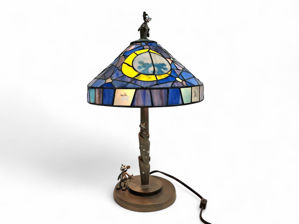 Disney's Mickey & Minnie Mouse Stained Glass Lamp