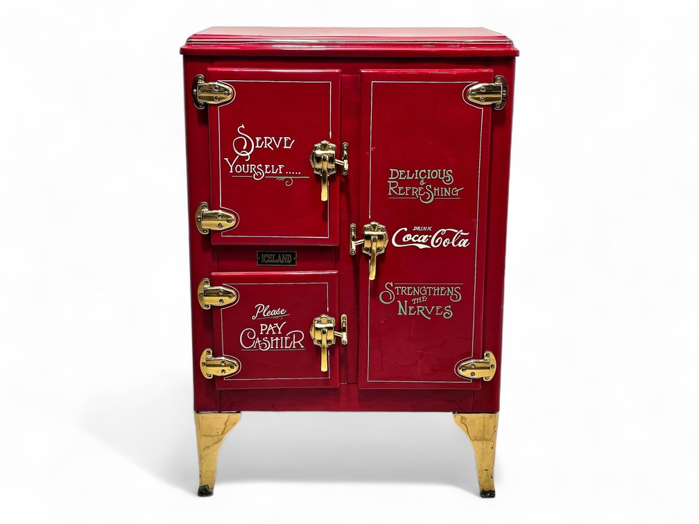 Coca-Cola Iceland Triple-Door Ice Box Cabinet