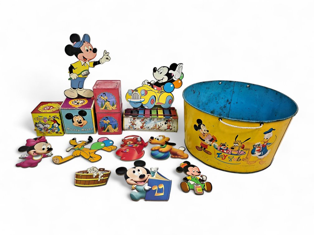 Mickey Mouse Jack-In-The-Box Toys, Xylophone, Metal Tub & More