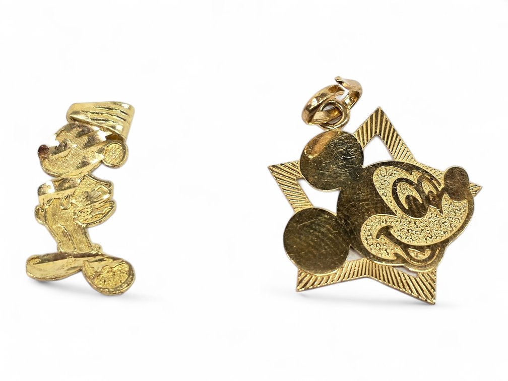 10k Yellow Gold Mickey Mouse Pendants