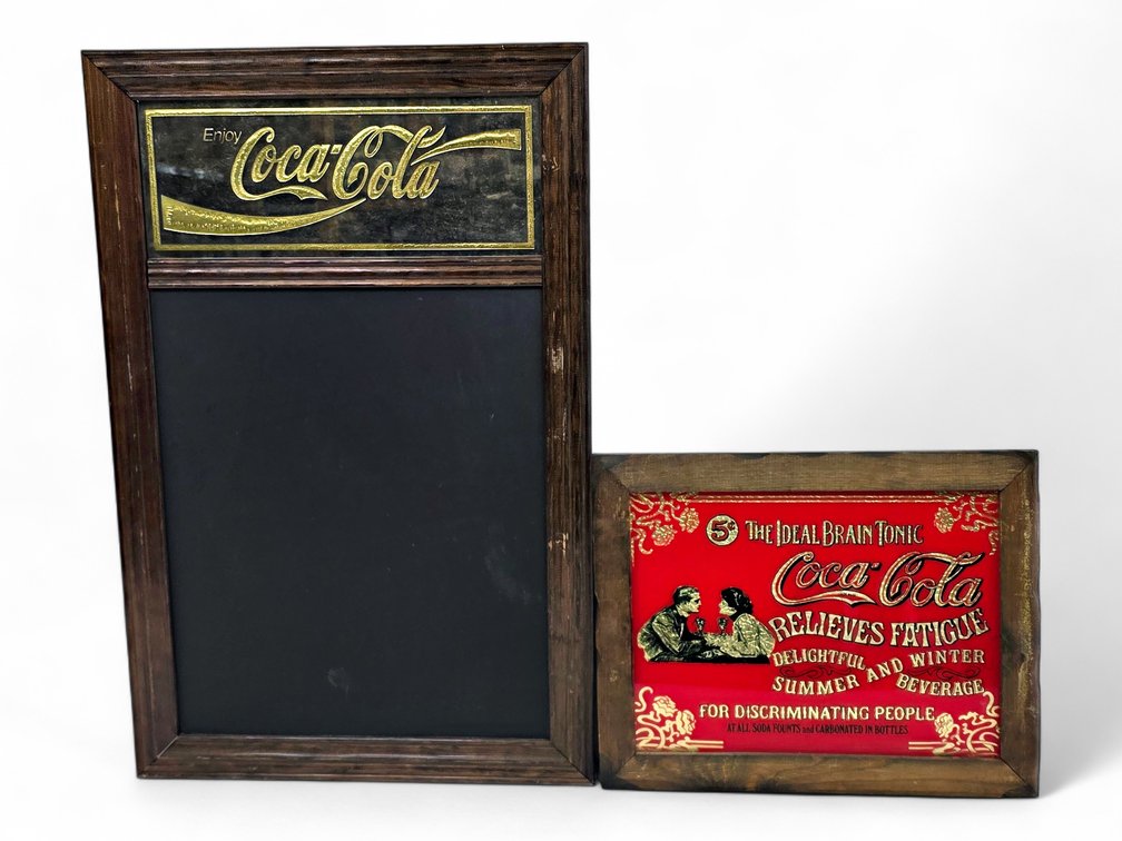 Coca-Cola Chalkboard Mirror & Advertisement Poster