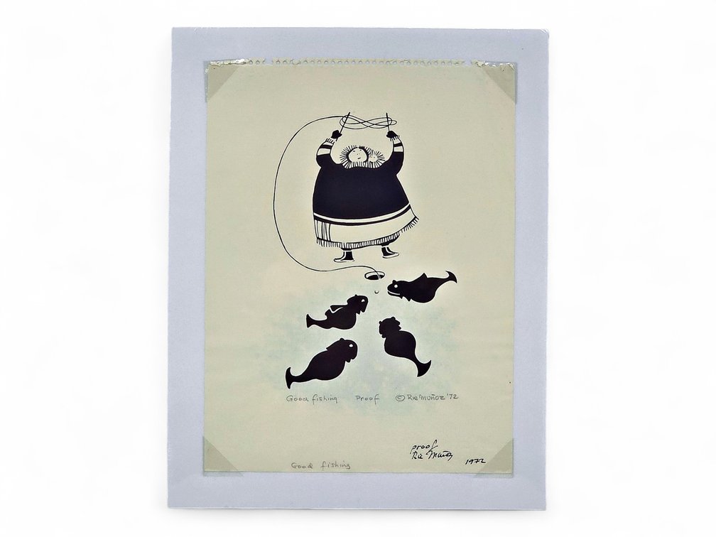 Rie Muñoz "Good Fishing" Proof c.1972