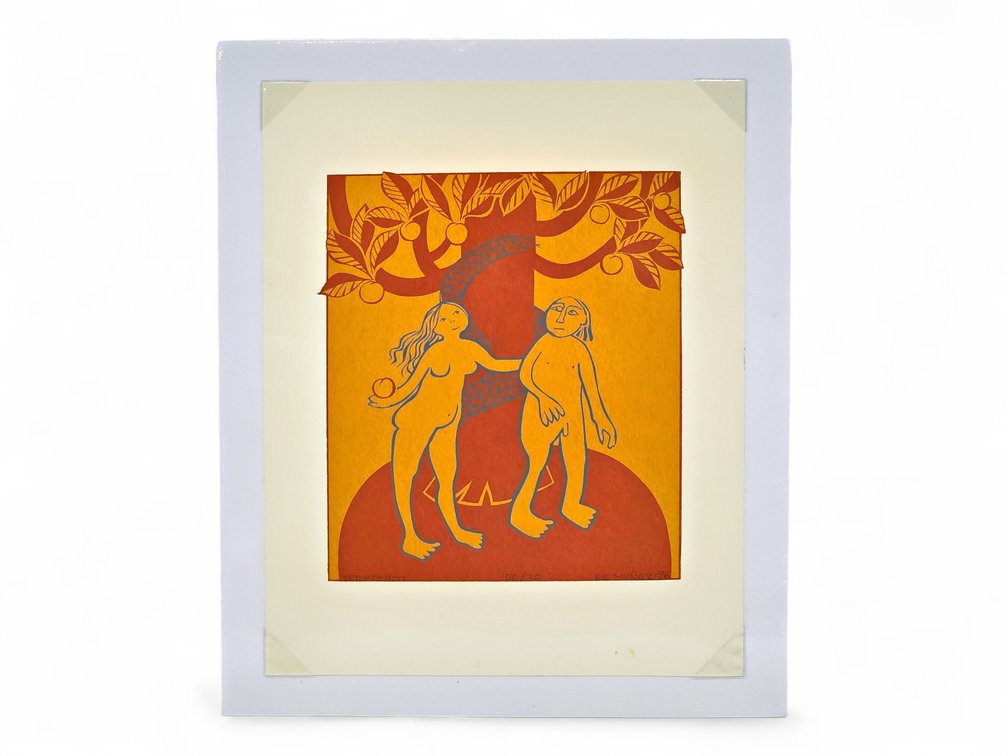 Rie Muñoz "Temptation" Serigraph c.1976